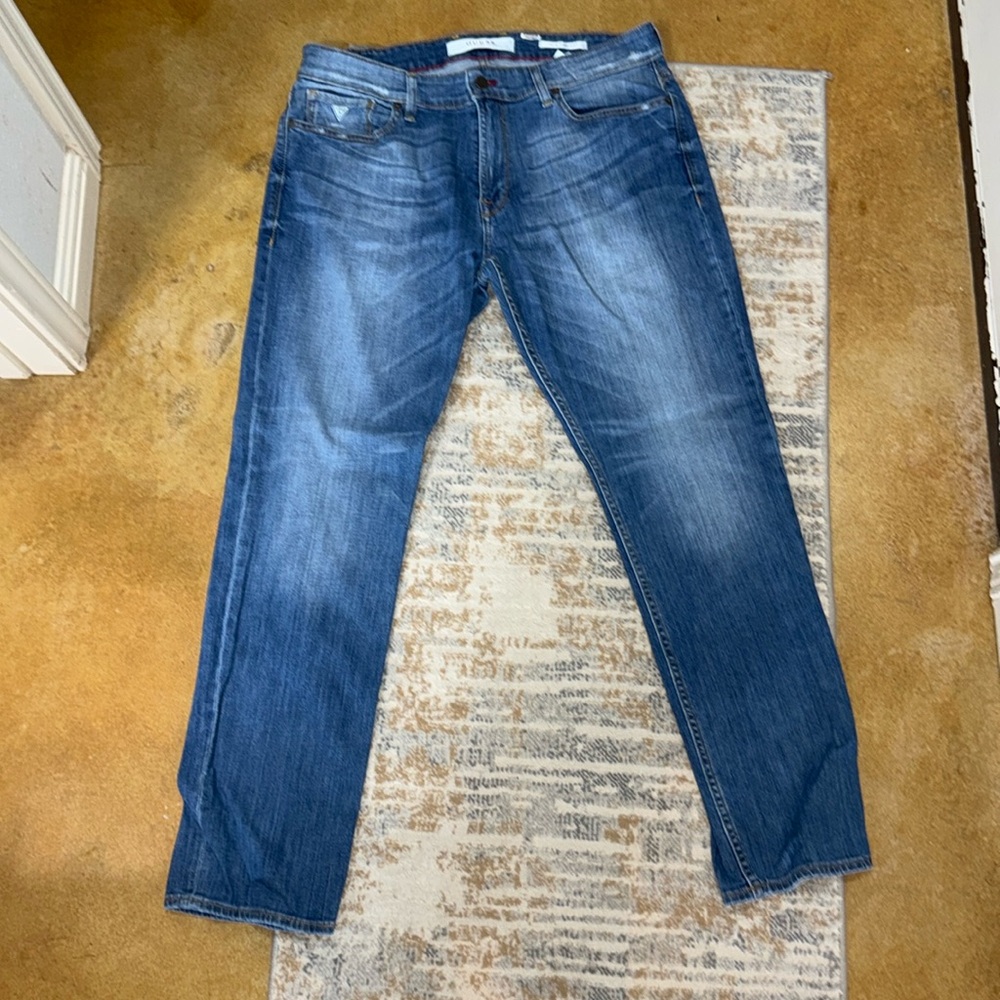 GUESS JEANS 36x30 Slim Straight EUC